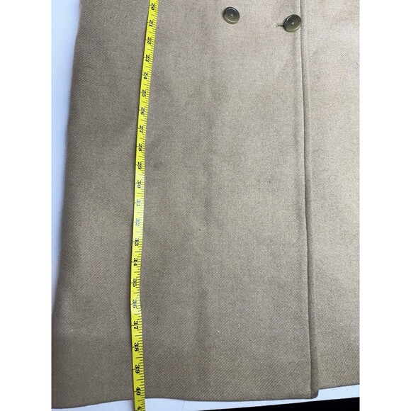 Everlane Womens Button Up The Cocoon Wool Blend Pea Coat Beige Size 10 - Picture 3 of 8